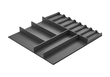 Vordingborg Træbestikindsats ask, Slate grey med indsats til krydderidåser (passer til plus køkkener fra 2025)