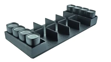 Vordingborg Universalrumdeler ask Slate grey med opbevaringsdåser 60 cm