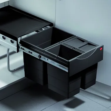 Vordingborg Indbygningsaffaldsspand "Space saving-Tandem"