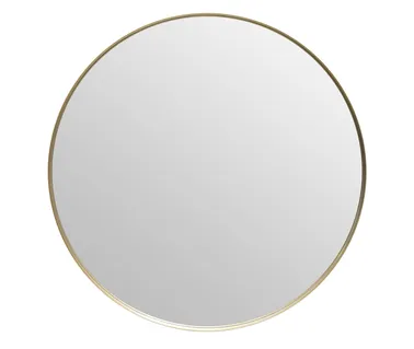 Vordingborg Round spejl børstet messing Ø90 cm.