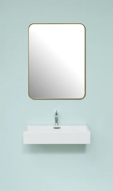 Vordingborg Soft spejl med messing ramme