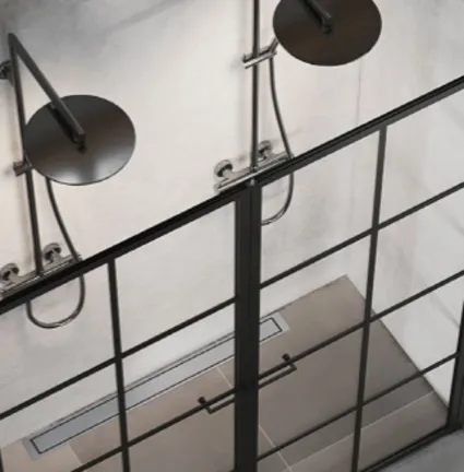 New York saloon døre klar glas med sort ramme og sprosser 196-199 CM Vordingborg New York saloon døre klar glas med sort ramme og sprosser 196-199 CM 0