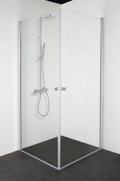 Cassøe slim hjørneløsning klar blank 88,5x88,5 CM Vordingborg Cassøe slim hjørneløsning klar blank 88,5x88,5 CM 0