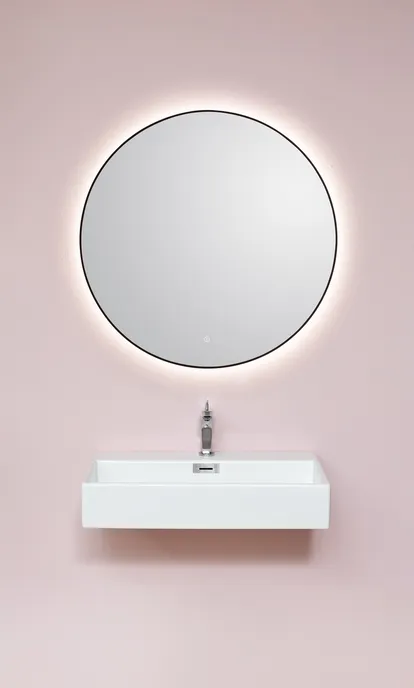 Toscana spejl sort Ø90 cm. Vordingborg Toscana spejl sort Ø90 cm. 0